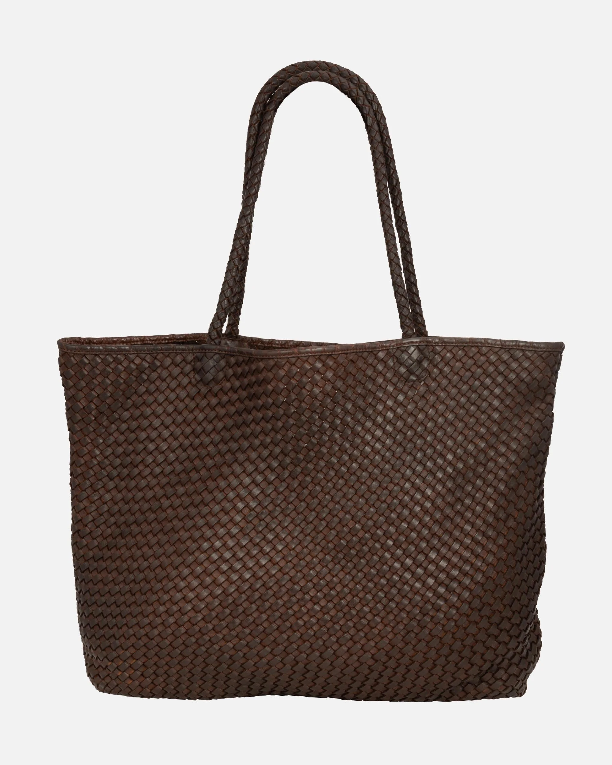Taylor | Woven Leather Tote Bag - Image 7