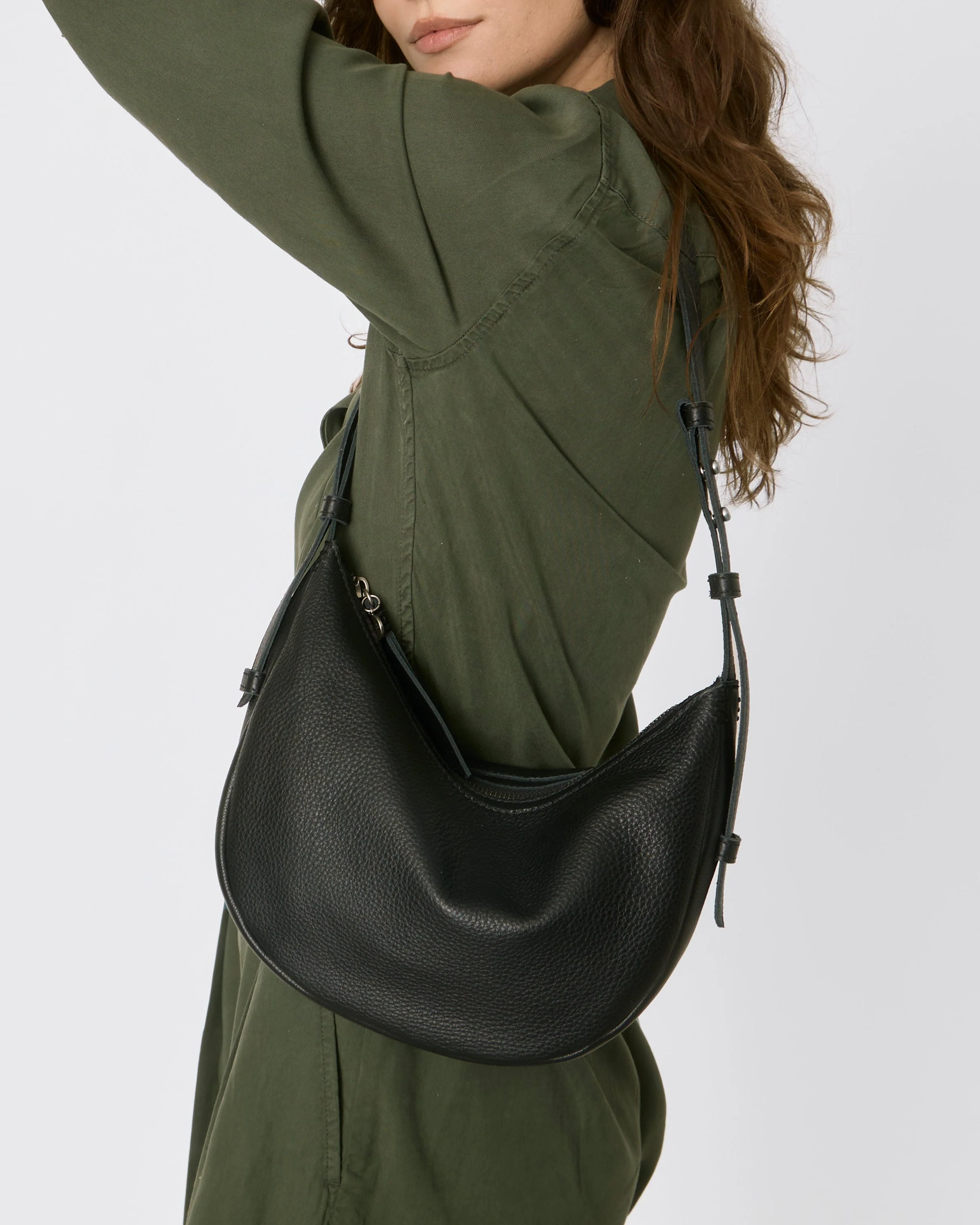 Tess Shoulder Bag - Leather - Indigo - Image 5