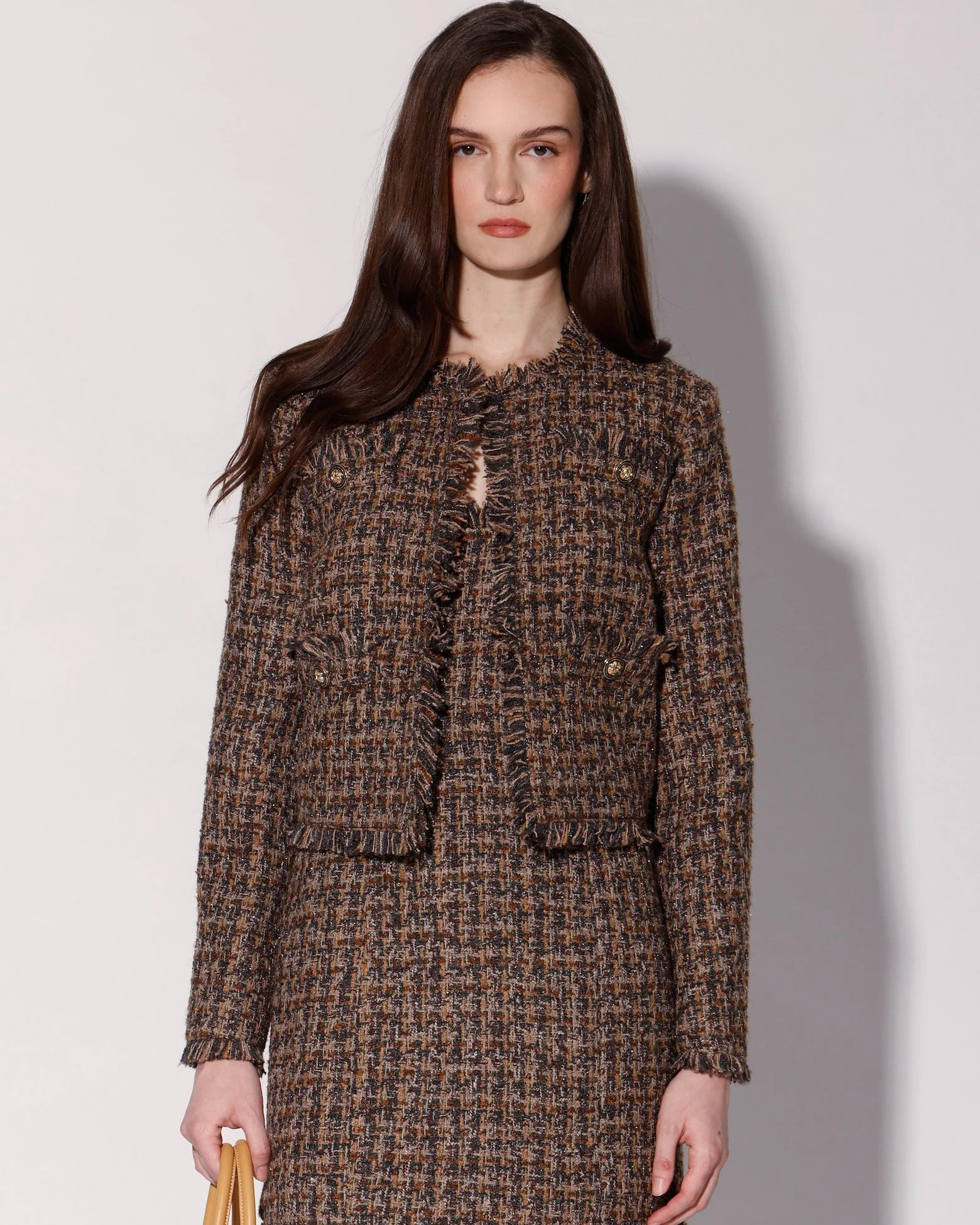Tucker Jacket, Chocolate Tweed