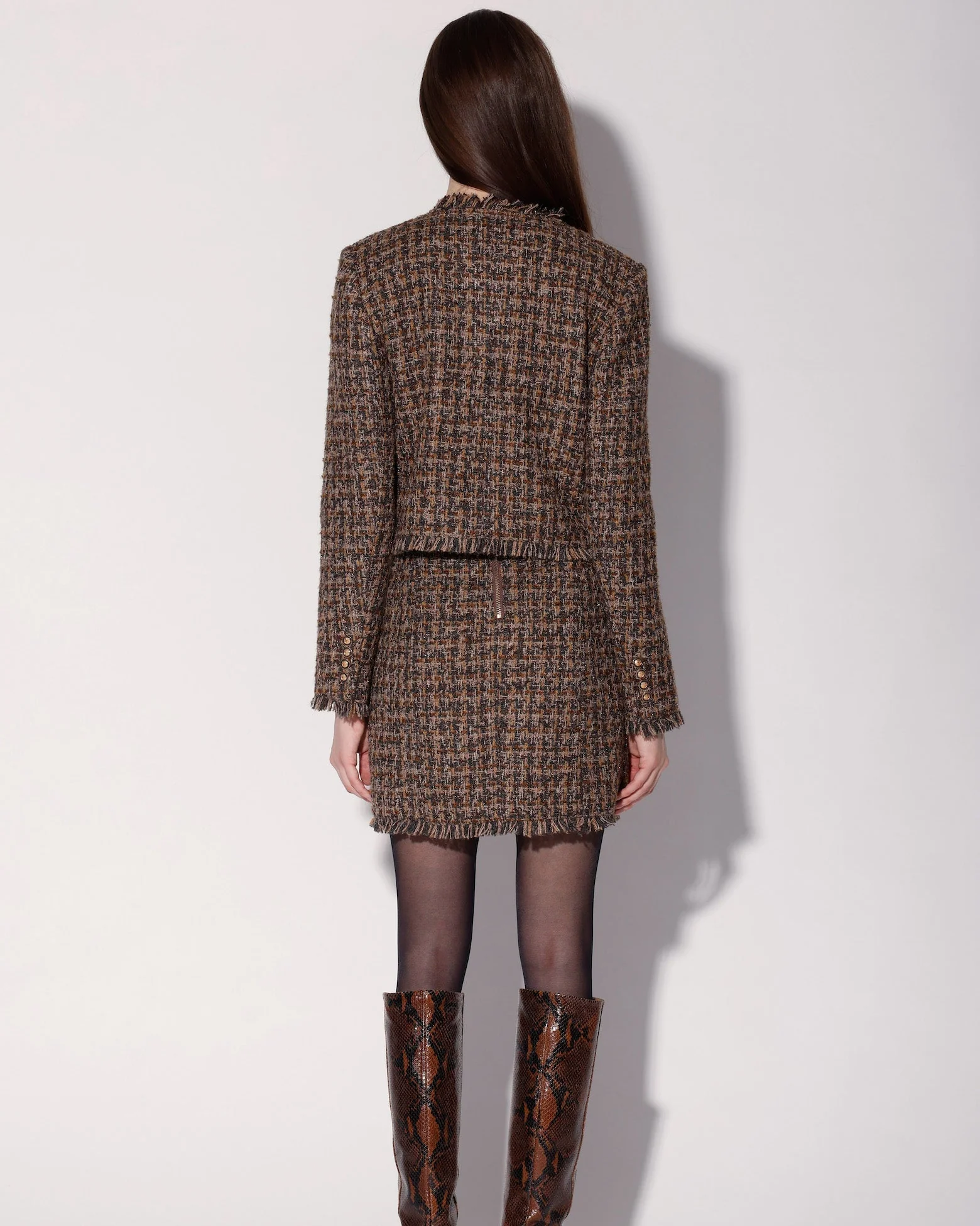 Tucker Jacket, Chocolate Tweed - Image 4