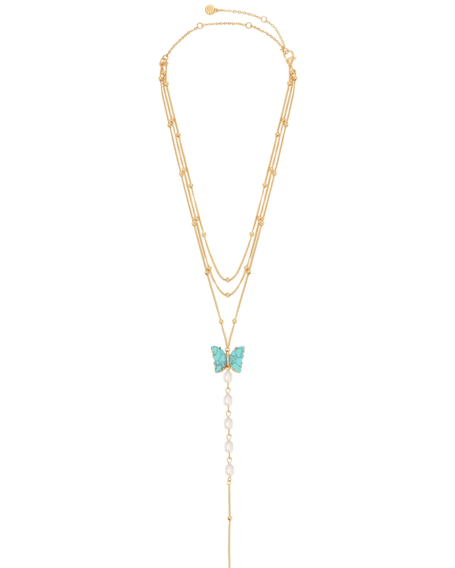 Turquoise Butterfly Lariat - Image 3