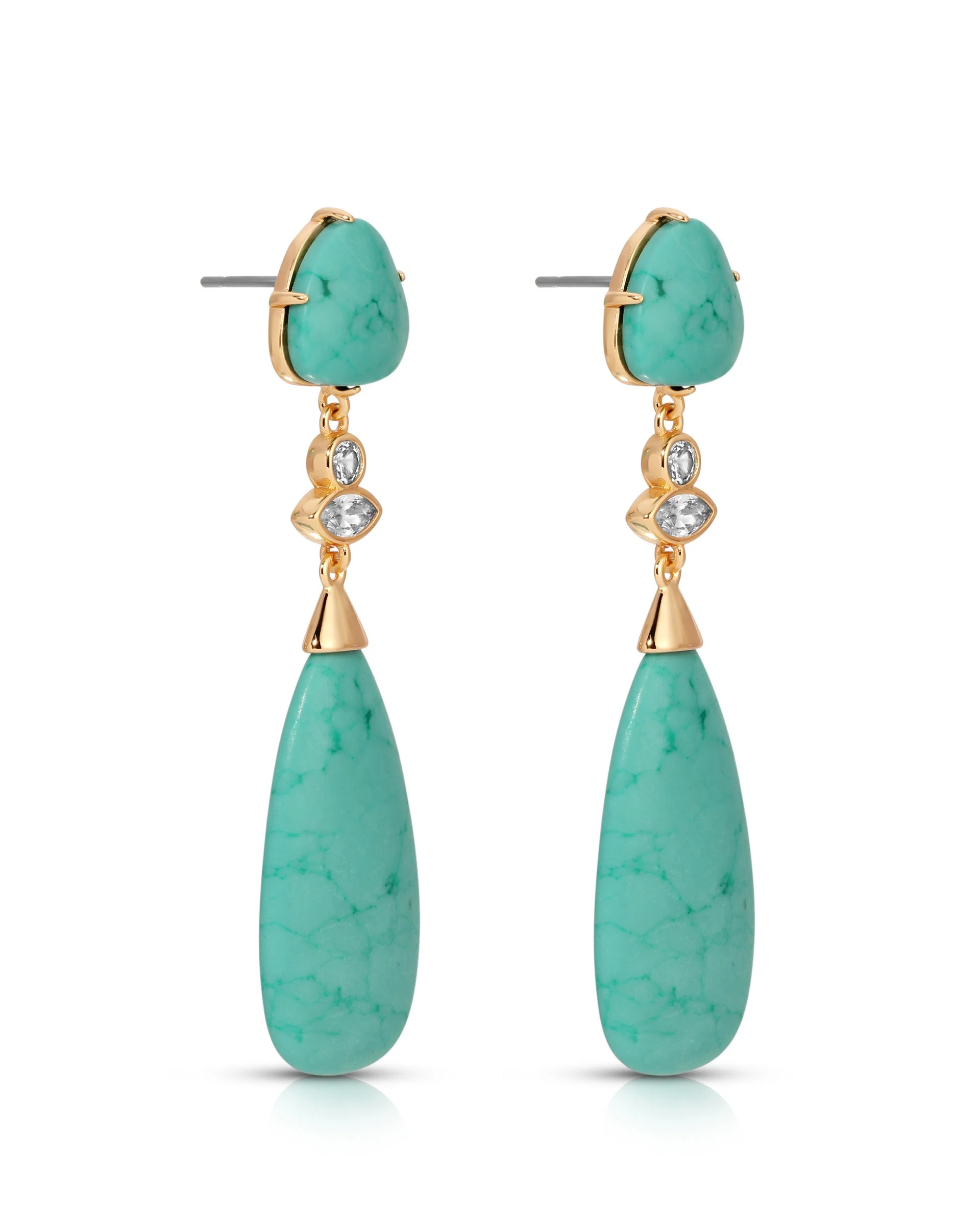Turquoise Solstice Drop Earrings - Image 3