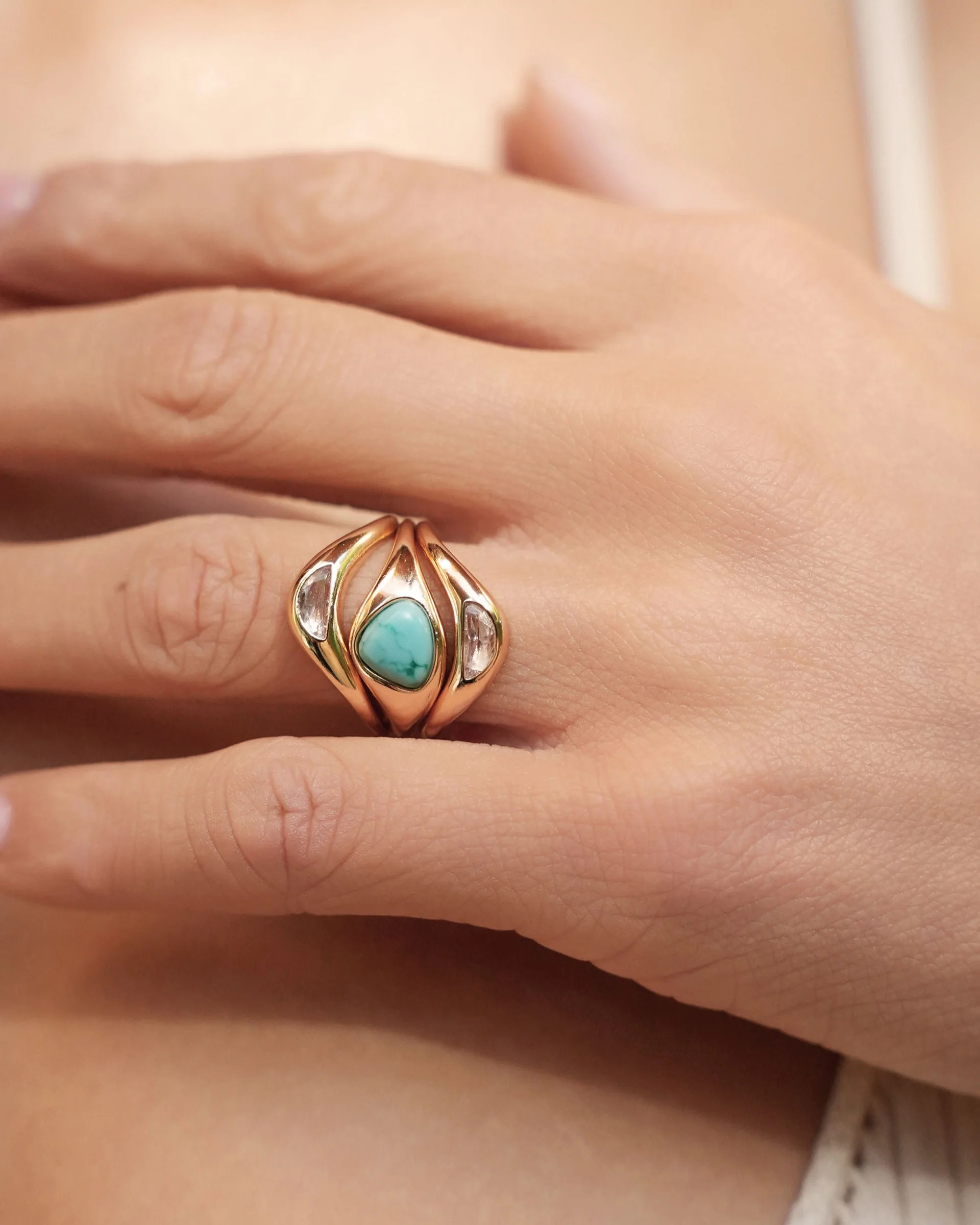 Turquoise Solstice Ring Stack - Image 2