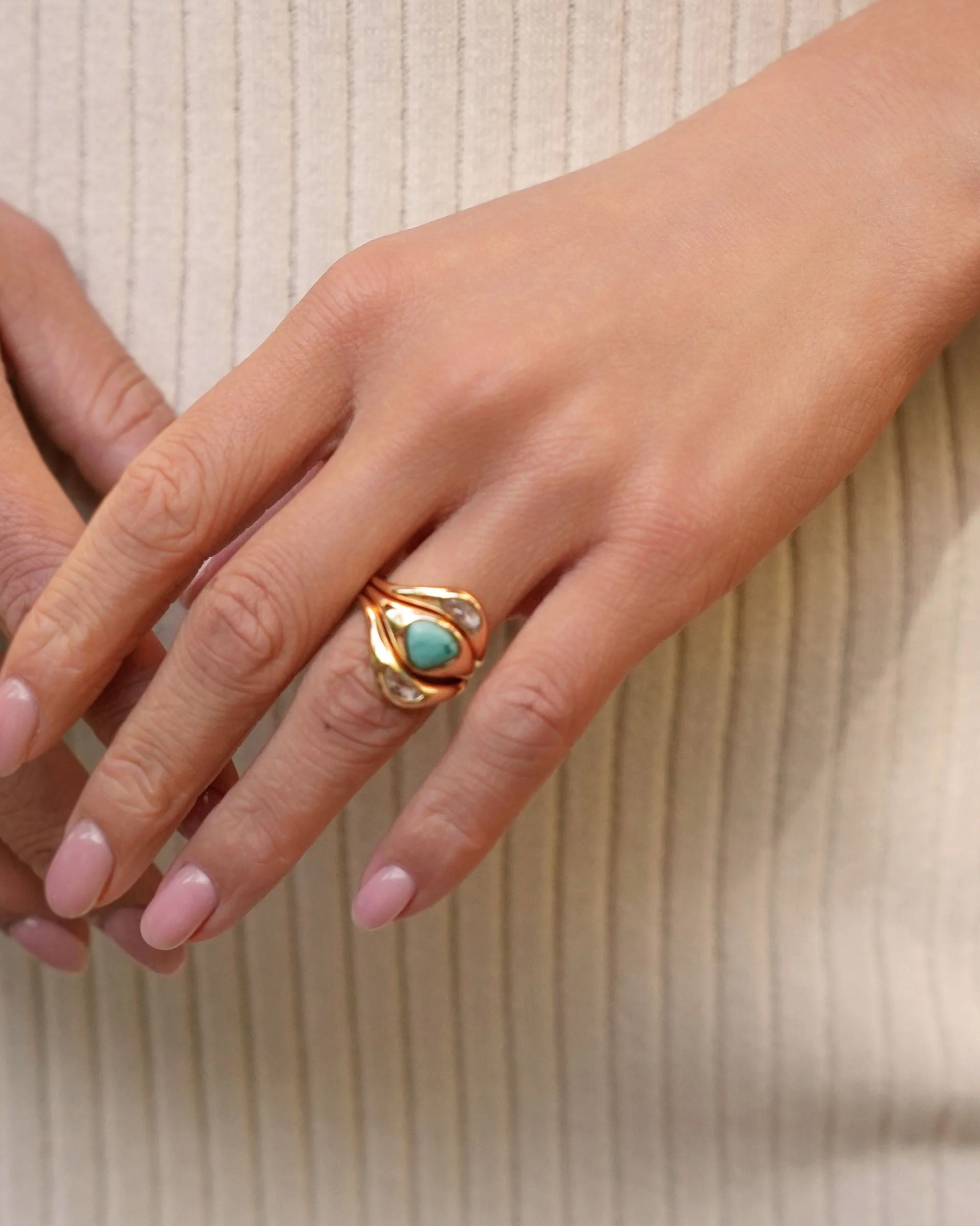 Turquoise Solstice Ring Stack - Image 3