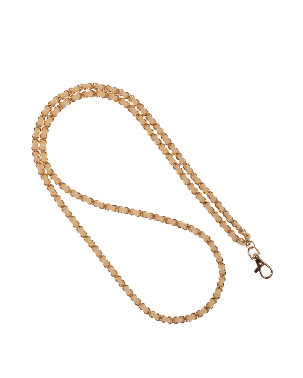 Vanilla Beige + Gold Crossbody Phone Chain - Image 2