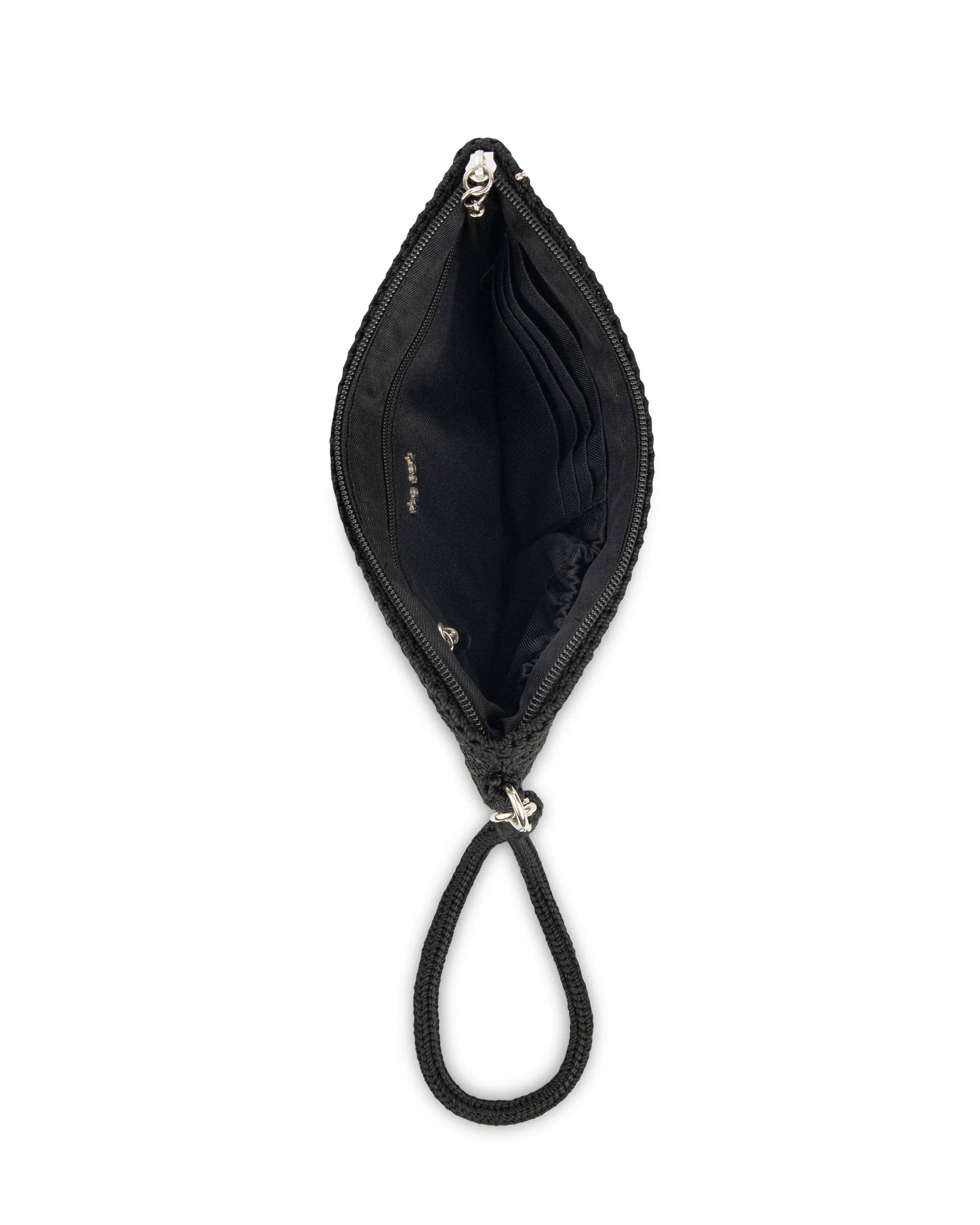 Vita Wristlet - Hand Crochet - Black - Image 4