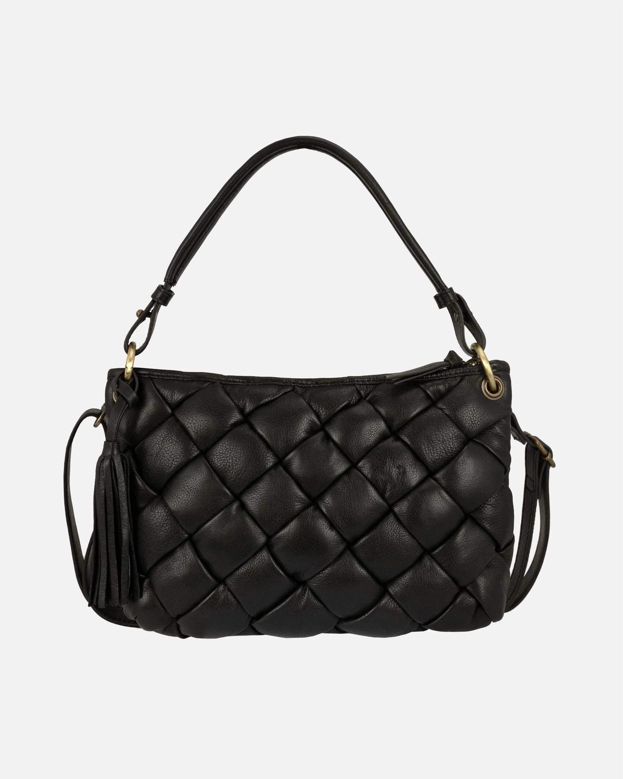 Wang | Woven Leather Shoulder Bag - Image 11