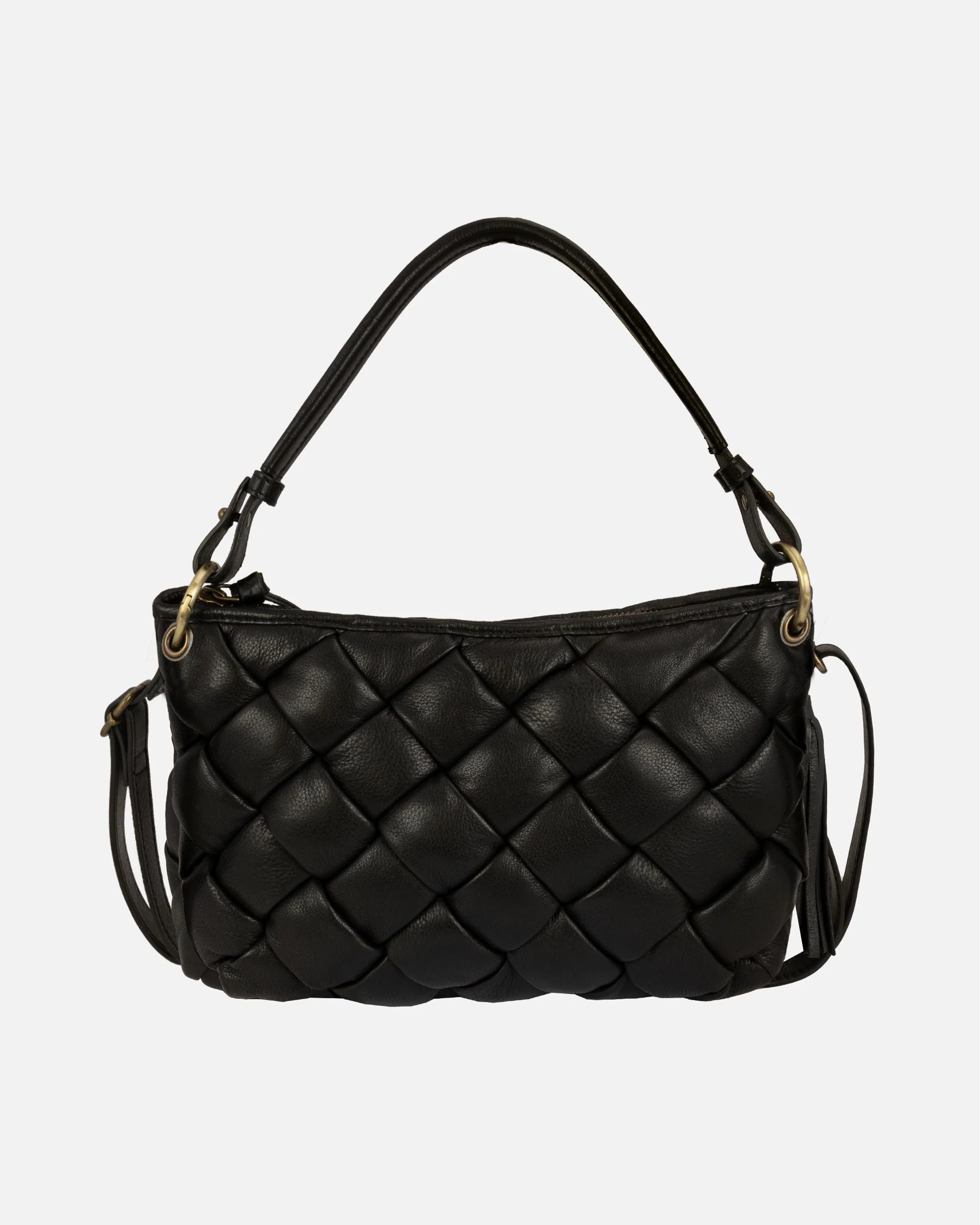 Wang | Woven Leather Shoulder Bag - Image 12