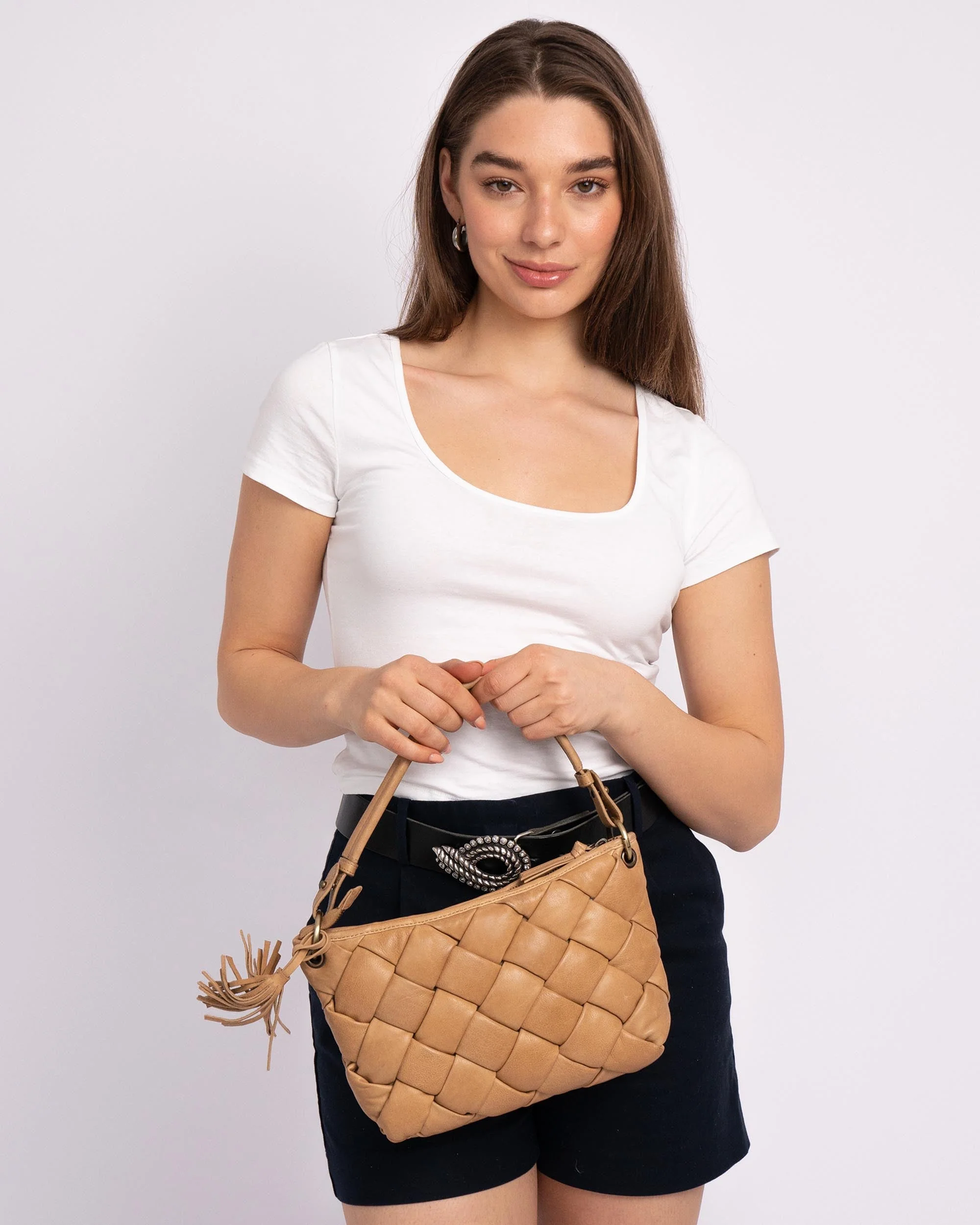Wang | Woven Leather Shoulder Bag - Image 17