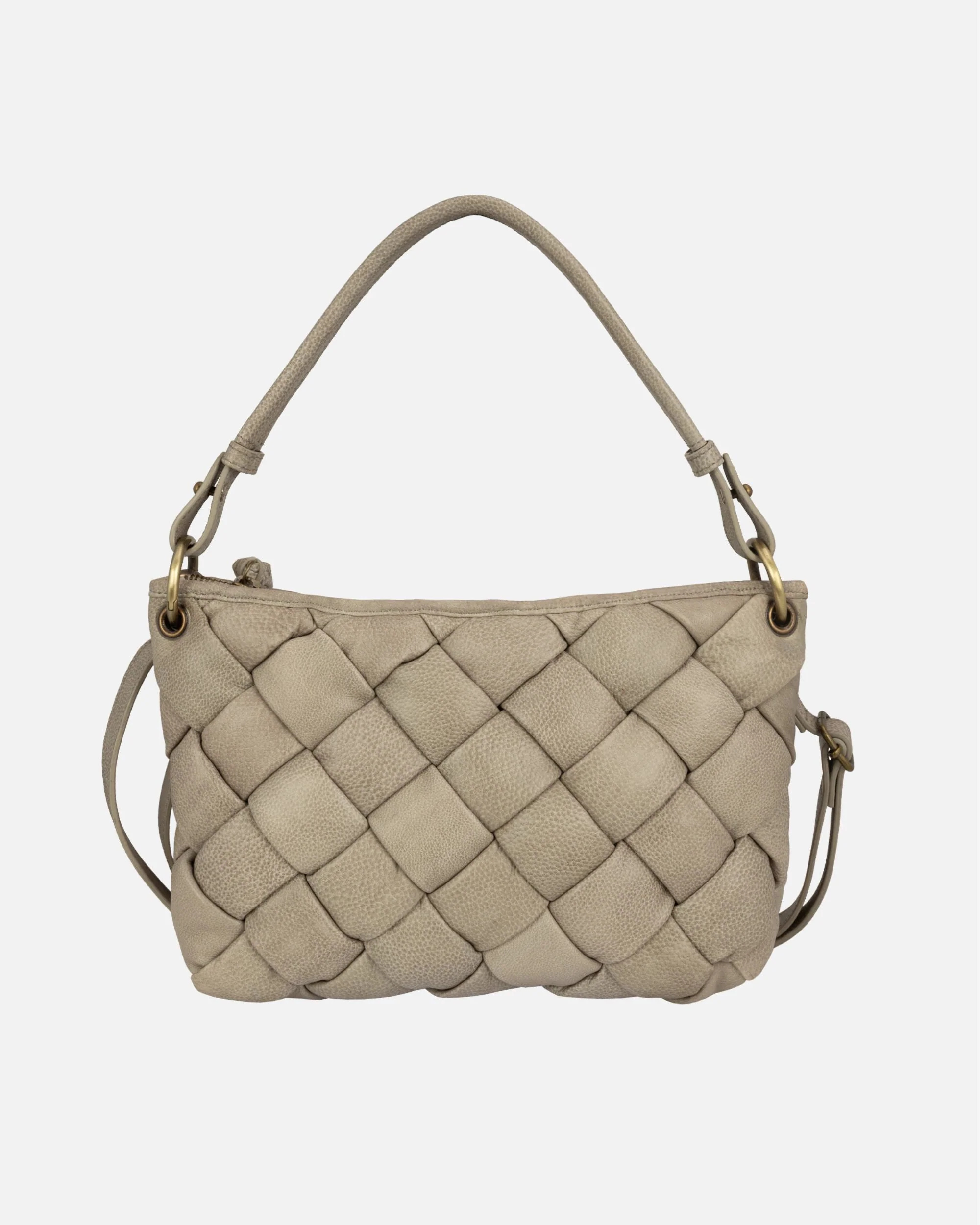 Wang | Woven Leather Shoulder Bag - Image 4