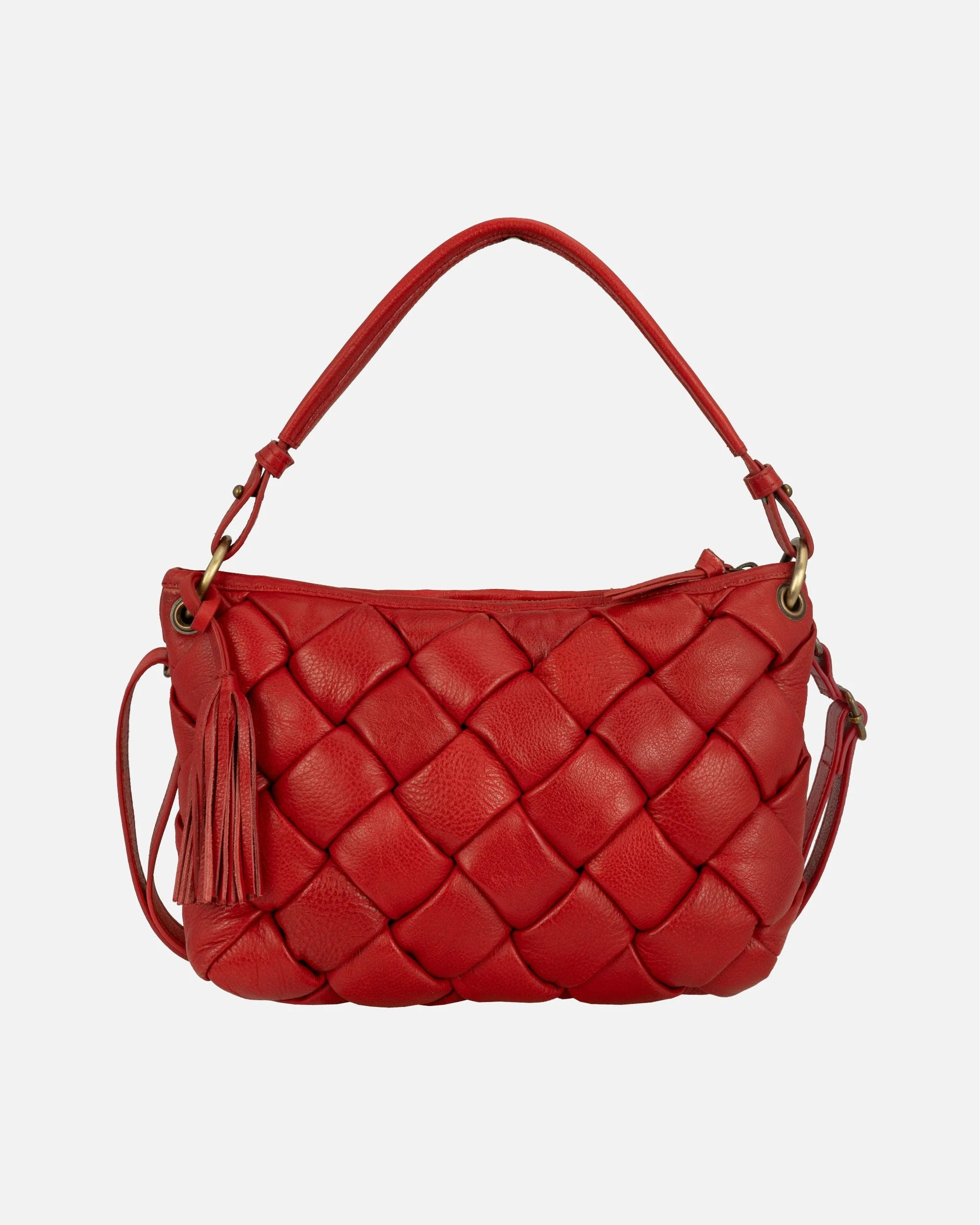 Wang | Woven Leather Shoulder Bag - Image 8