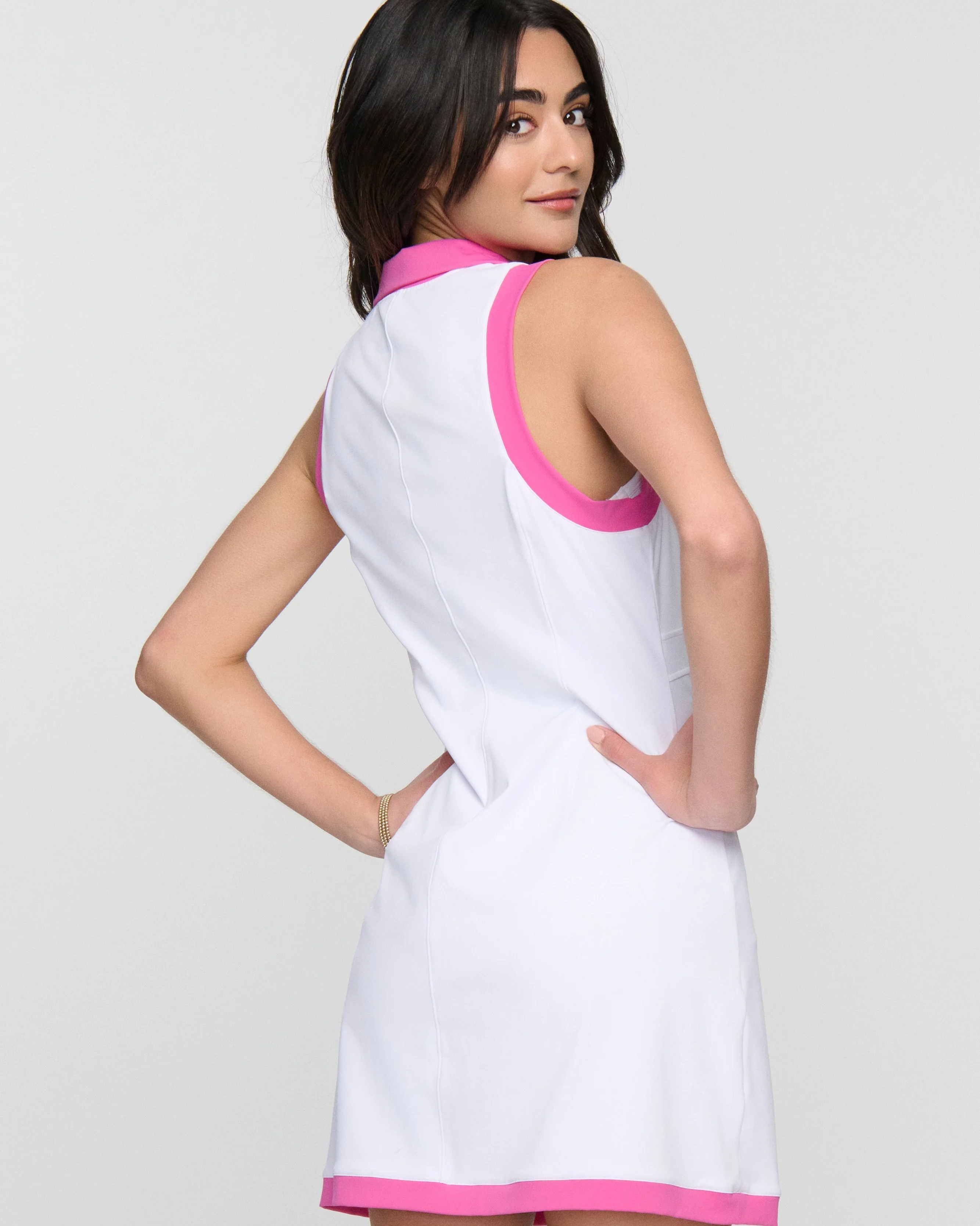 Yasmin Pickleball Dress with Zip Front – Sleek Performance Style - Image 5